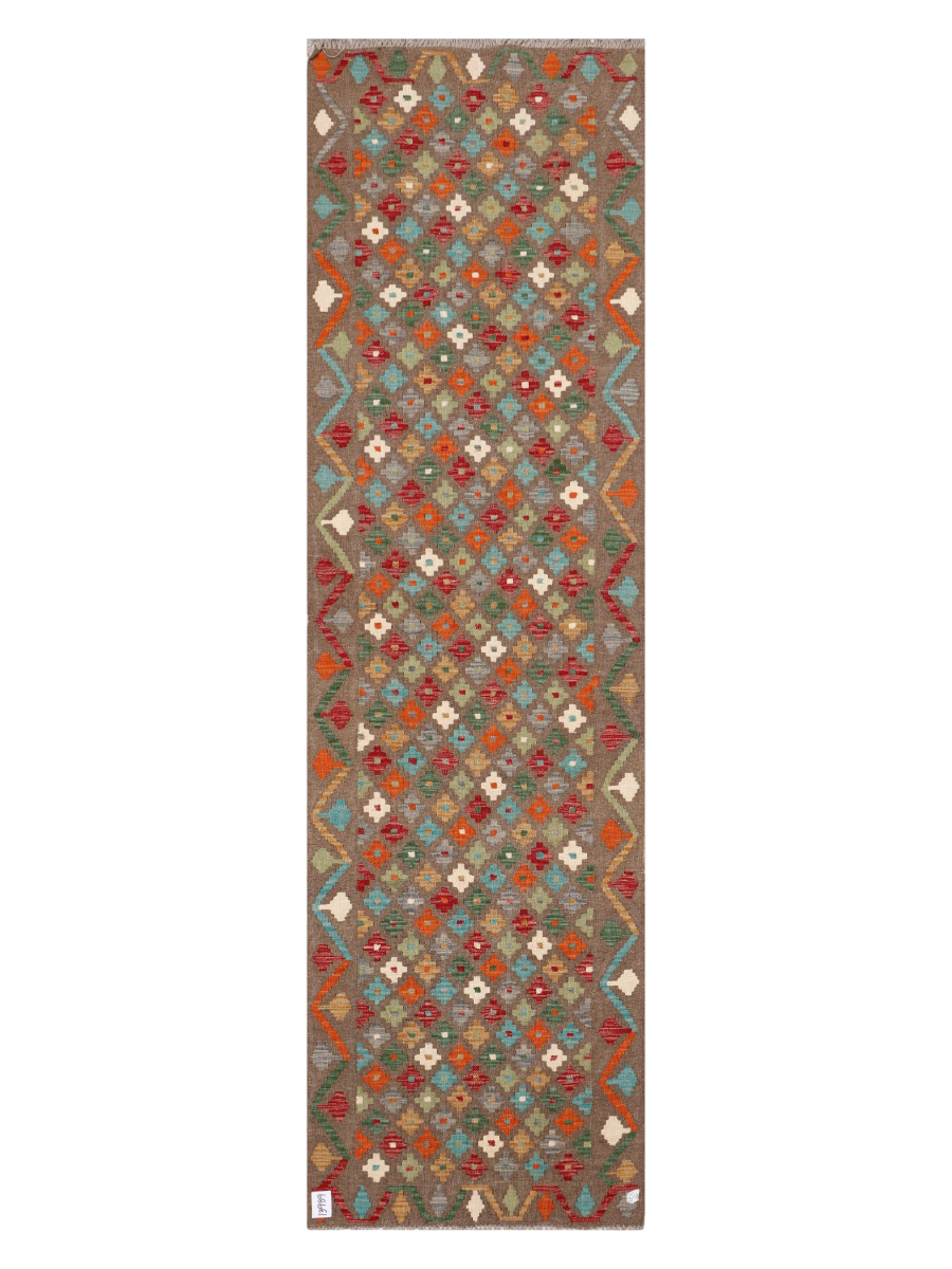 Maimana Afghanistan Kilim Runner Rug - 293 x 83 cm