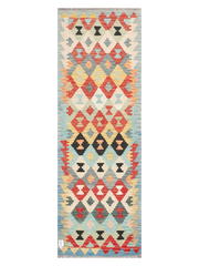 Maimana Afghanistan Kilim Runner Rug - 247 x 83 cm