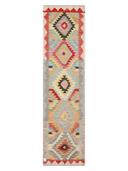 Maimana Afghanistan Kilim Runner Rug - 306 x 80 cm