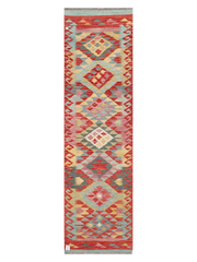 Maimana Afghanistan Kilim Runner Rug - 299 x 83 cm