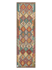 Maimana Afghanistan Kilim Runner Rug - 294 x 85 cm