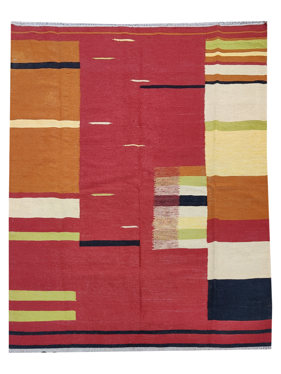 Modern Flatweave Rug - Size: 209 x 123 cm