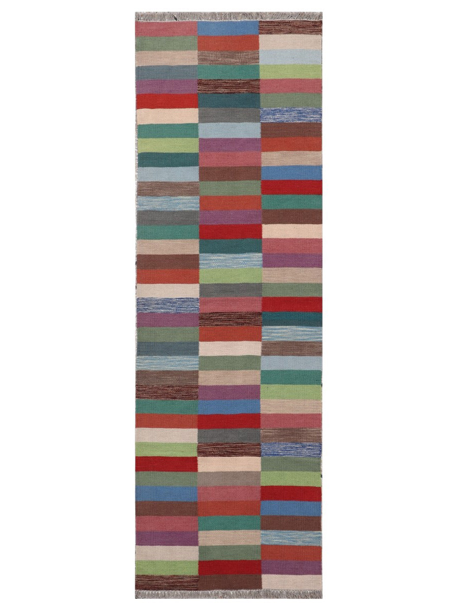 Scandinavian Kilim Runner - Size: 250 x 80 cm