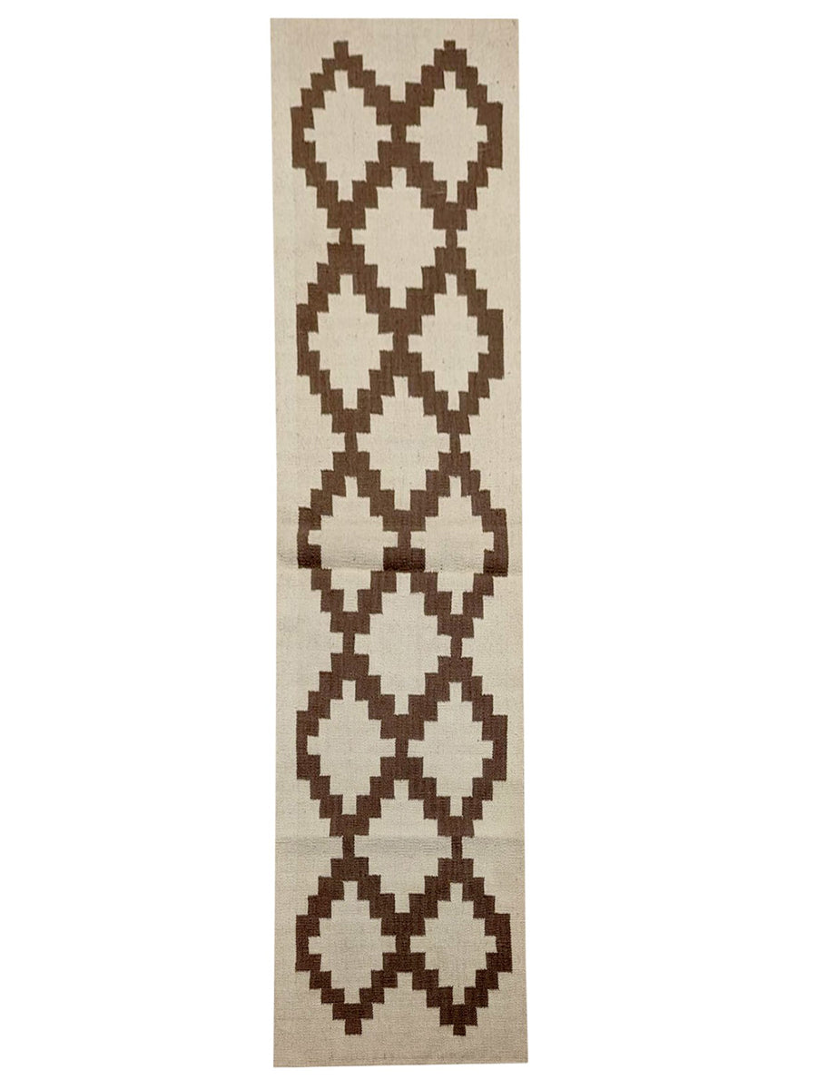 Scandinavian Kilim Runner - Size: 270 x 62 cm