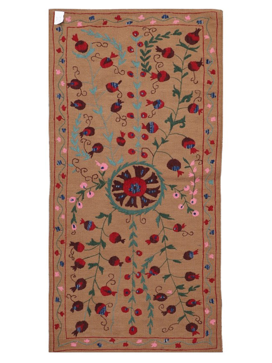 Suzani Hand Embroidered Kilim - Size: 200 x 100 cm