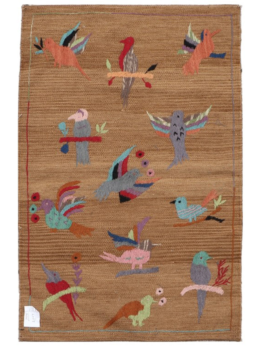 Suzani Hand Embroidered Kilim - Size: 120 x 80