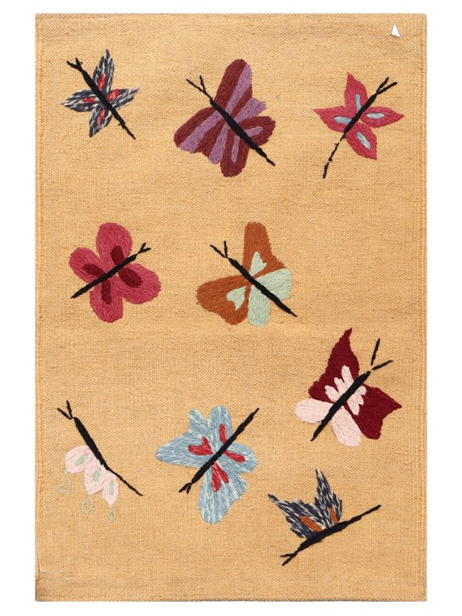 Suzani Hand Embroidered Kilim - Size: 90 x 60 cm