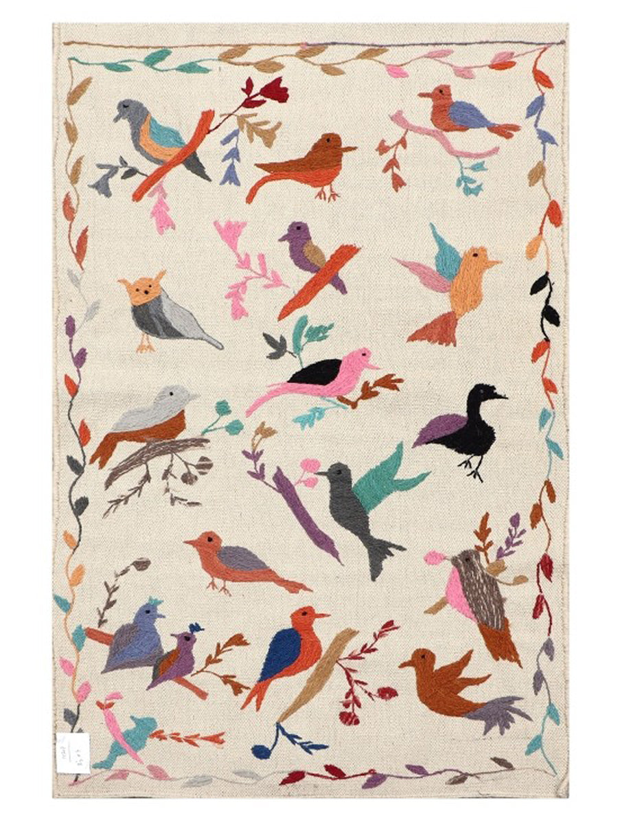 Suzani Hand Embroidered Kilim - Size: 120 x 80 cm