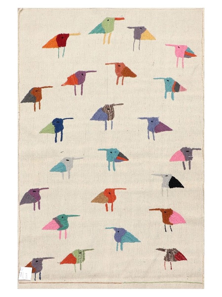 Suzani Hand Embroidered Kilim - Size: 120 x 80 cm