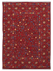 Suzani Hand Embroidered Kilim - Size: 210 x 150 cm