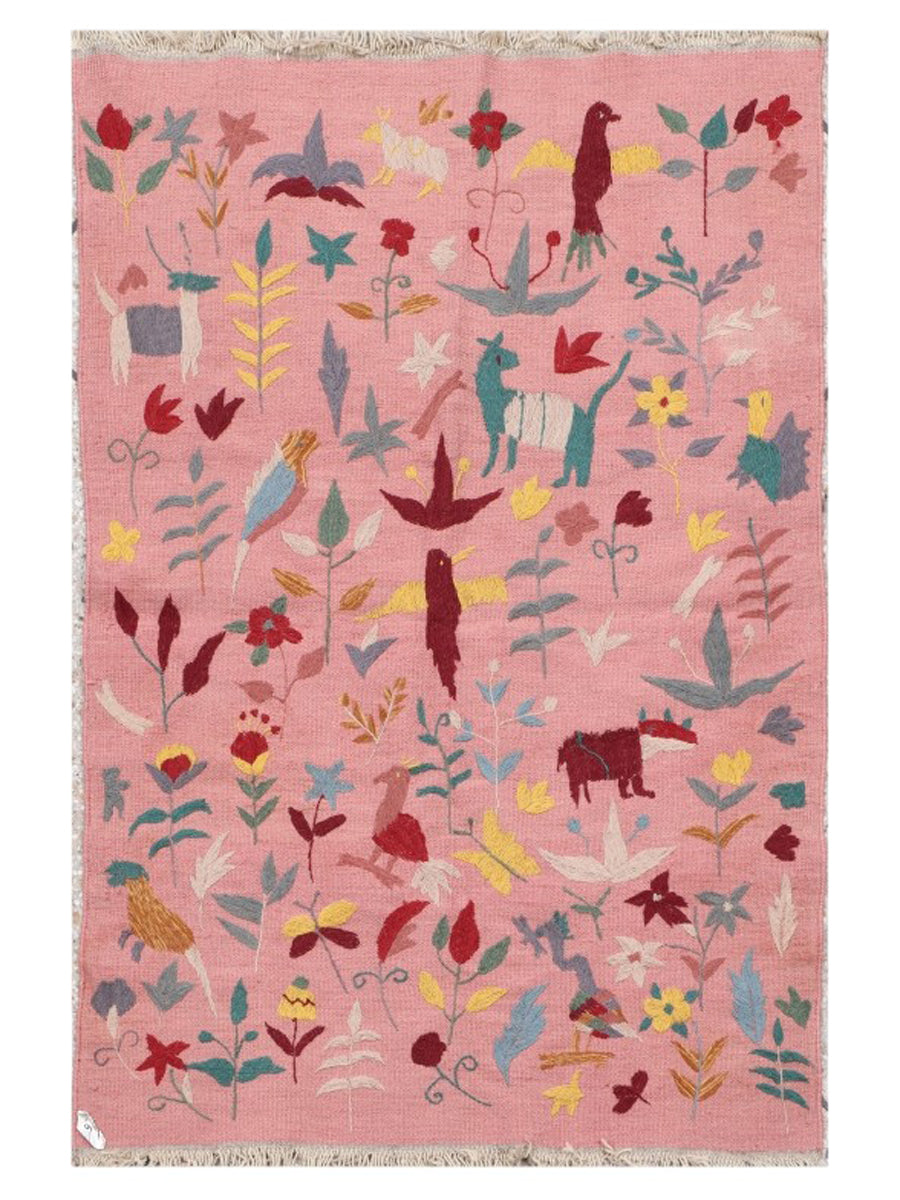 Suzani Hand Embroidered Kilim - Size: 150 x 100 cm