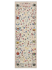 Suzani Hand Embroidered Kilim - Size: 240 x 80 cm