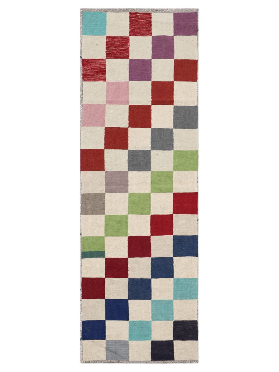 Scandinavian Kilim Runner - Size: 240 x 80 cm