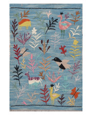 Suzani Hand Embroidered Kilim - Size: 90 x 60 cm