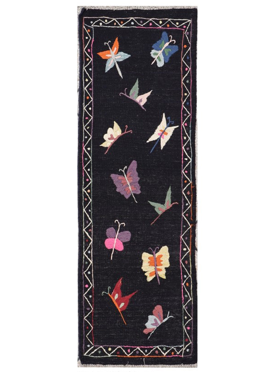 Suzani Hand Embroidered Kilim - Size: 180 x 60 cm