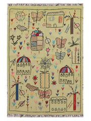 Suzani Hand Embroidered Kilim - Size: 180 x 120 cm