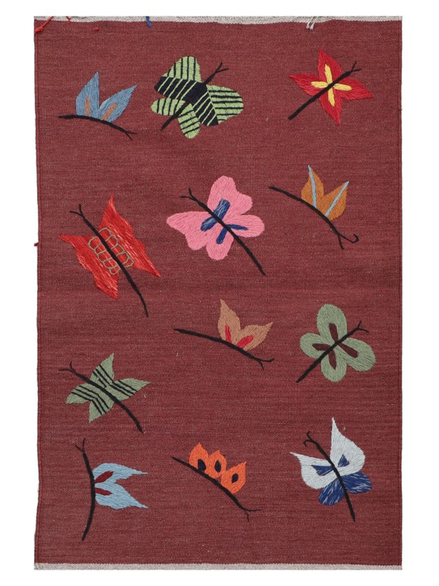 Suzani Hand Embroidered Kilim - Size: 120 x 80 cm