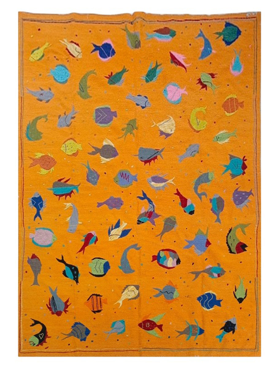 Suzani Hand Embroidered Kilim - Size: 296 x 209 cm