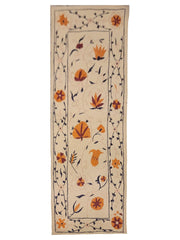 Suzani Hand Embroidered Kilim - Size: 160 x 60 cm