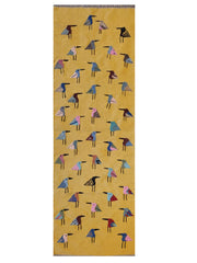 Suzani Hand Embroidered Kilim - Size: 215 x 75 cm