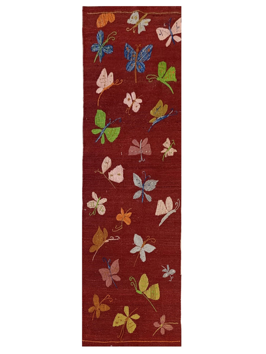 Suzani Hand Embroidered Kilim - Size: 180 x 60 cm