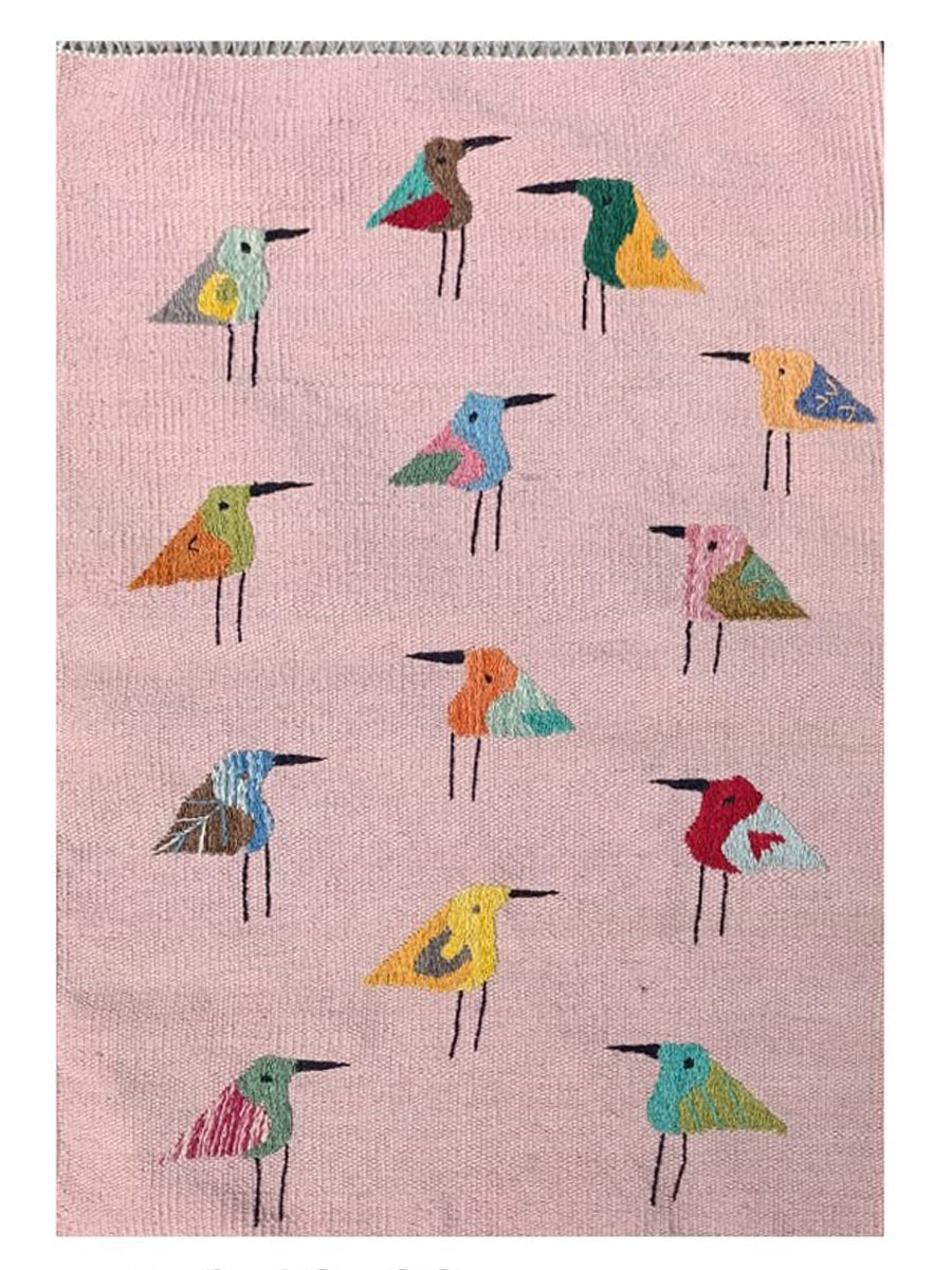 Suzani Hand Embroidered Kilim - Size: 90 x 60 cm