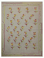 Suzani Hand Embroidered Kilim - Size: 213 x 150 cm