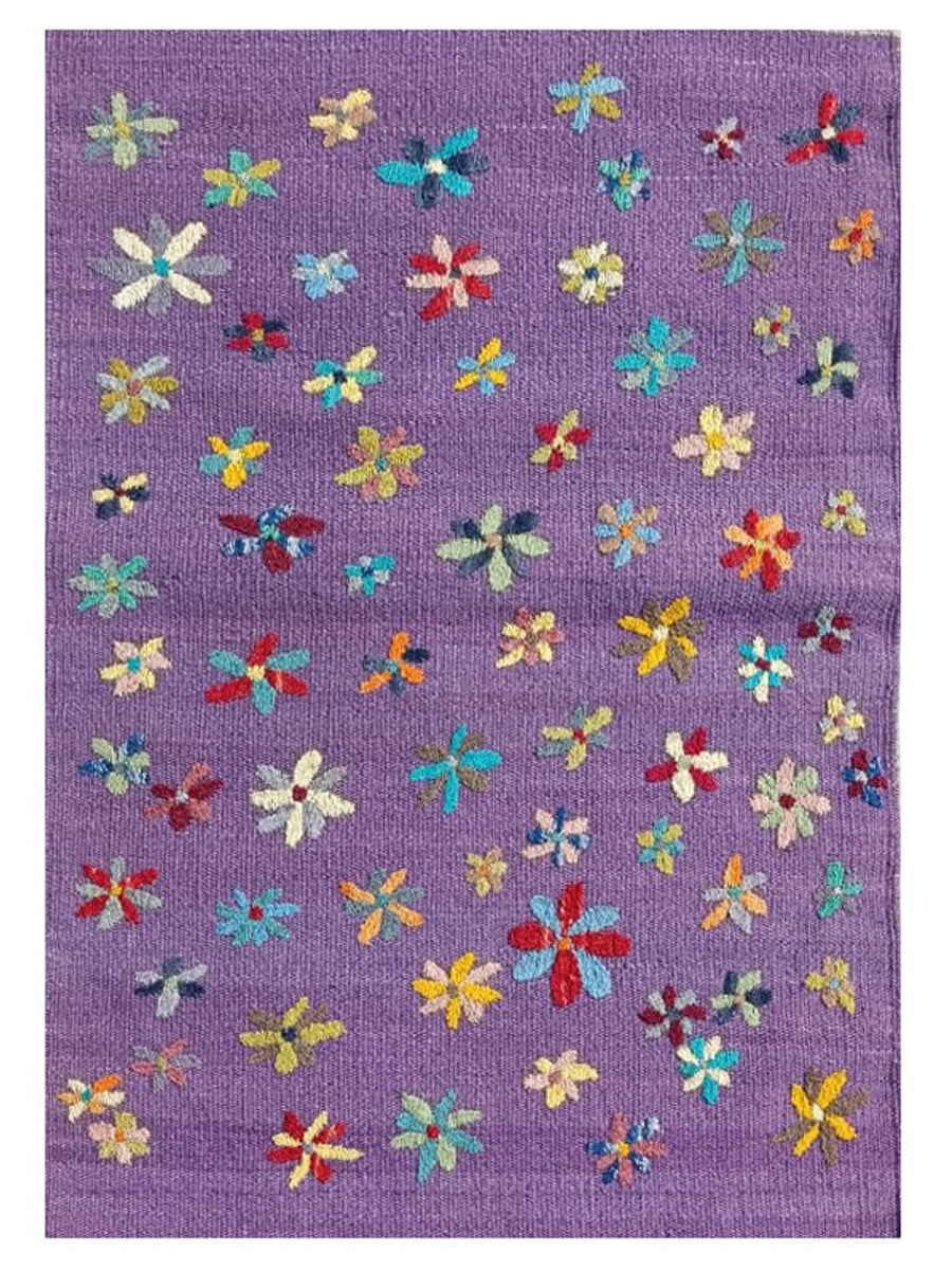 Suzani Hand Embroidered Kilim - Size: 120 x 80 cm