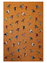 Suzani Hand Embroidered Kilim - Size: 180 x 120 cm