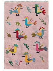 Suzani Hand Embroidered Kilim - Size: 90 x 60 cm