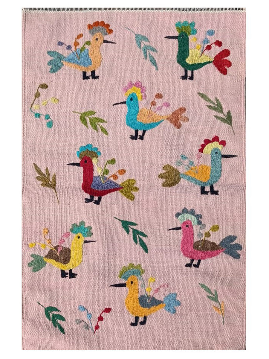 Suzani Hand Embroidered Kilim - Size: 90 x 60 cm