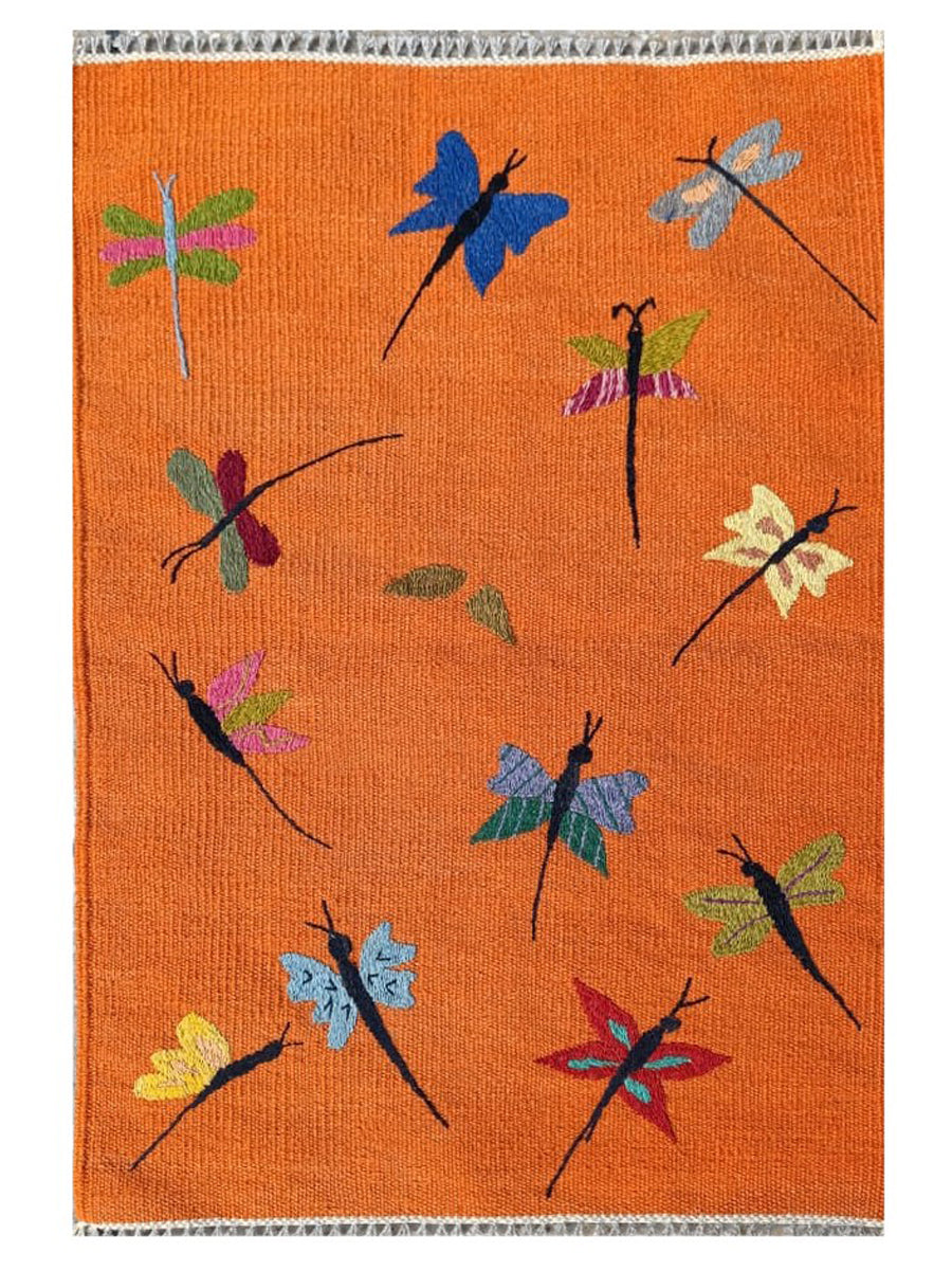 Suzani Hand Embroidered Kilim - Size: 90 x 60 cm