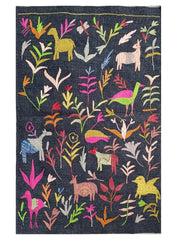 Suzani Hand Embroidered Kilim - Size: 120 x 80 cm