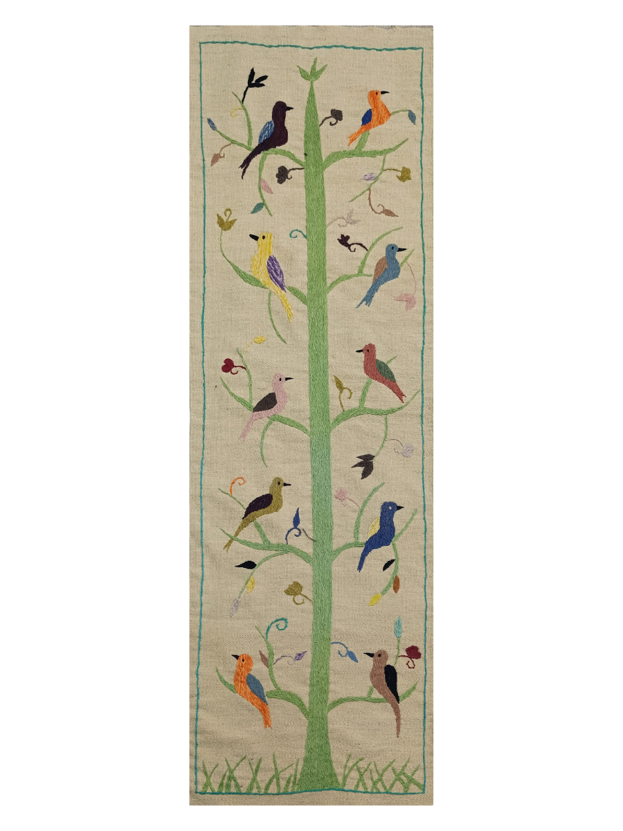 Suzani Hand Embroidered Kilim - Size: 180 x 60 cm