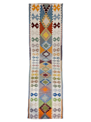 Modern Flatweave Rug - Size: 250 x 80 cm
