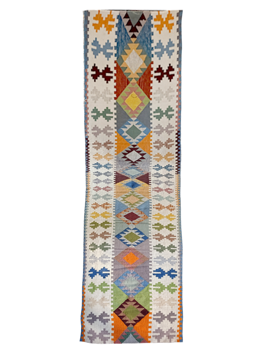 Modern Flatweave Rug - Size: 250 x 80 cm
