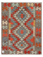 Maimana Afghanistan Kilim Accent Rug - 108 x 82 cm