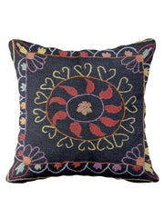 Suzani Hand Embroidered Cushion Cover - 45 x 45 cm
