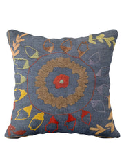 Suzani Hand Embroidered Cushion Cover - 45 x 45 cm