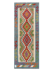Maimana Afghanistan Kilim Runner Rug - 170 x 64 cm