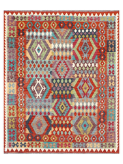 Maimana Afghanistan Kilim Area Rug - 251 x 202 cm