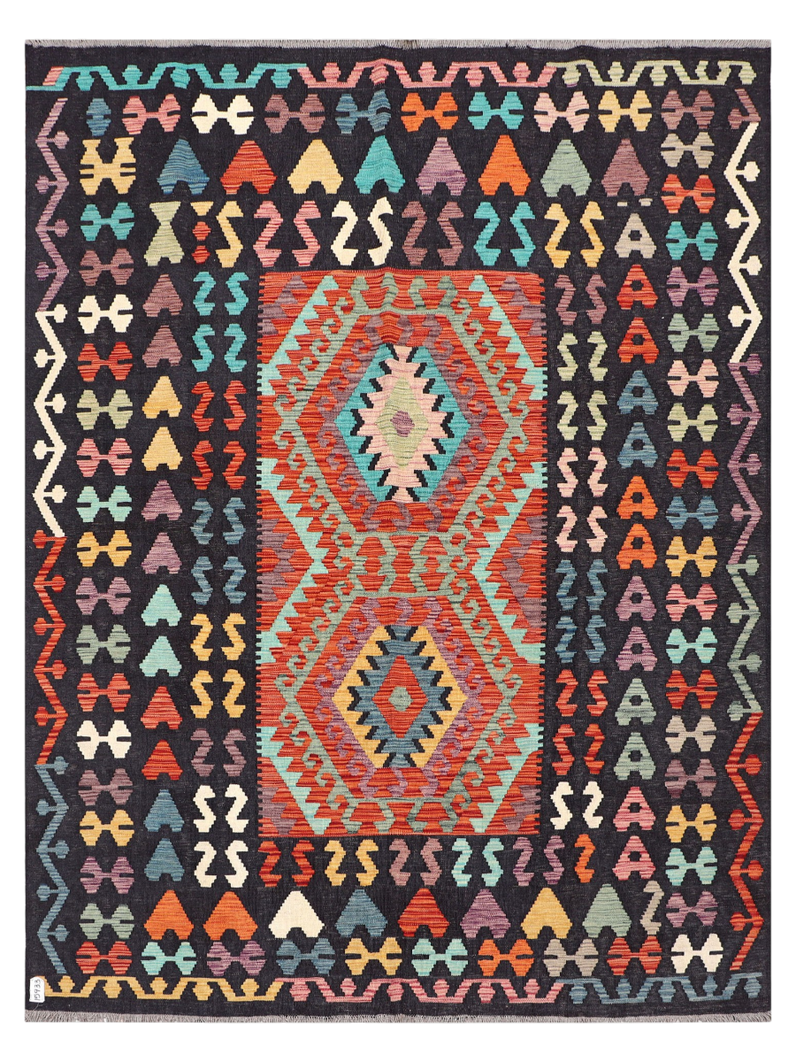 Maimana Afghanistan Kilim Area Rug - 237 x 180 cm