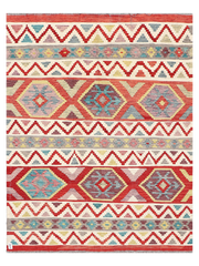 Maimana Afghanistan Kilim Accent Rug - 190 x 148 cm