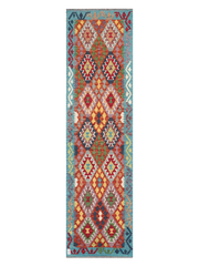 Maimana Afghanistan Kilim Runner Rug - 291 x 78 cm