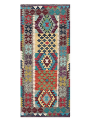 Maimana Afghanistan Kilim Runner Rug - 192 x 85 cm