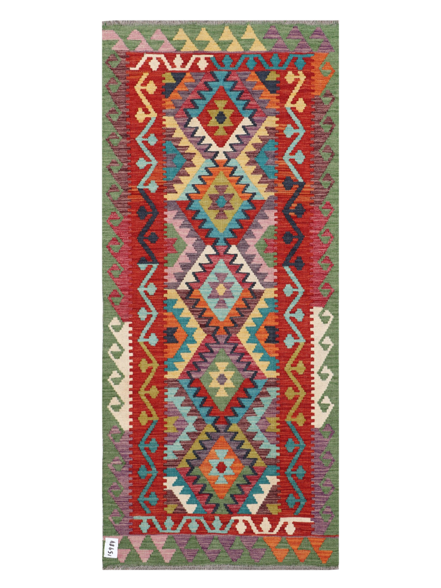 Maimana Afghanistan Kilim Runner Rug - 195 x 84 cm