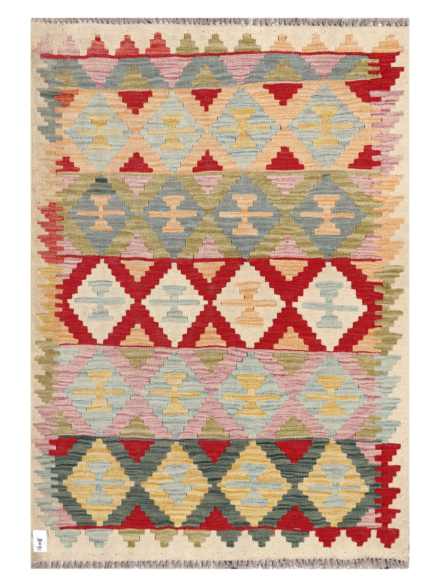 Maimana Afghanistan Kilim Accent Rug - 147 x 101 cm