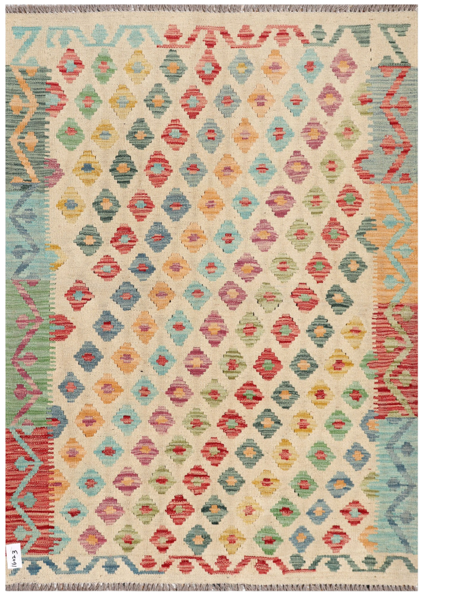 Maimana Afghanistan Kilim Accent Rug - 152 x 107 cm