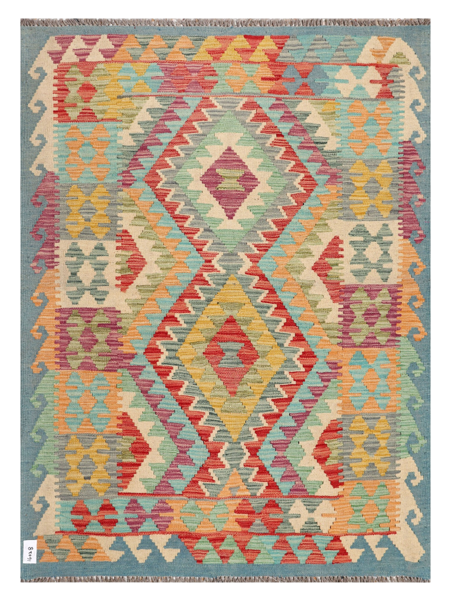 Maimana Afghanistan Kilim Accent Rug - 157 x 114 cm
