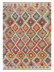 Maimana Afghanistan Kilim Accent Rug - 151 x 108 cm